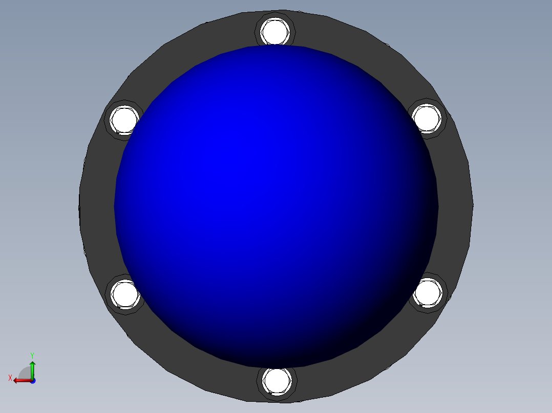 并联机床实验台总体结构设计后视图