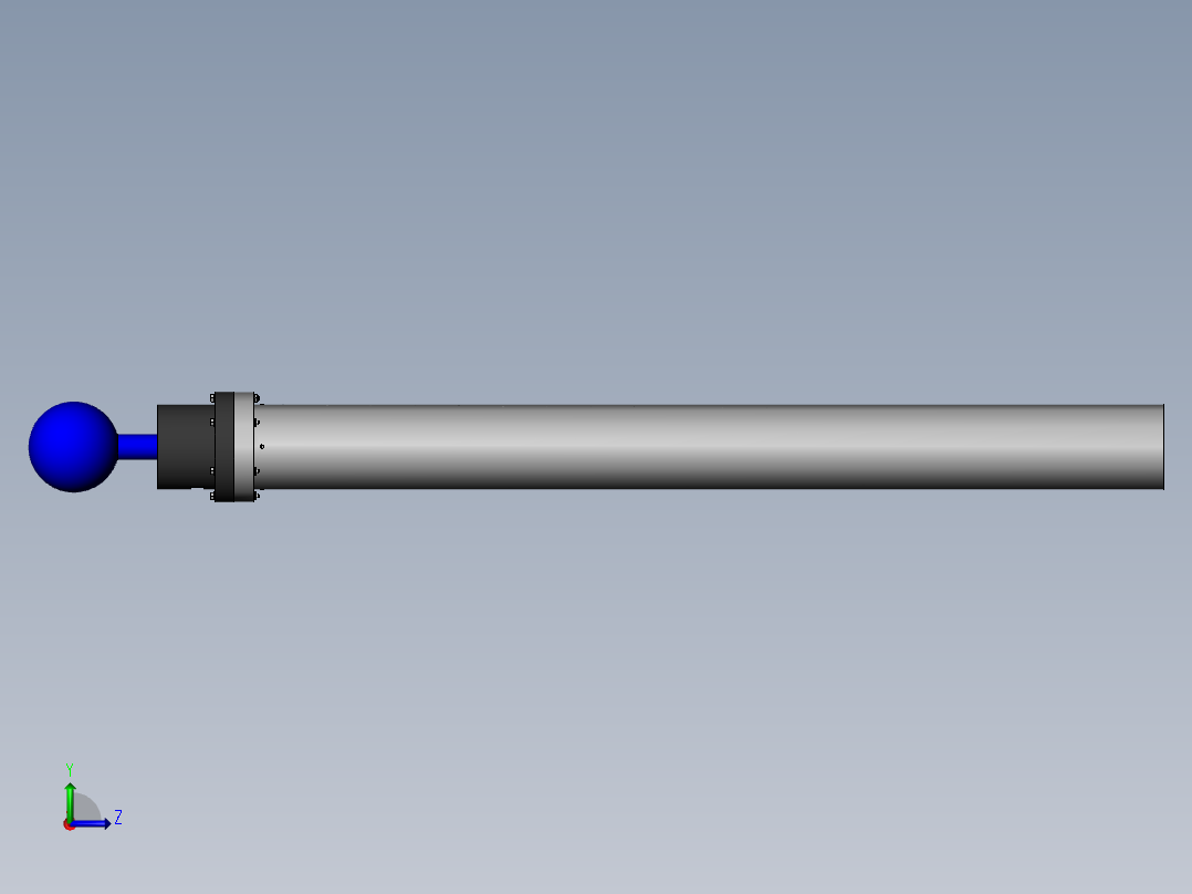 并联机床实验台总体结构设计左视图