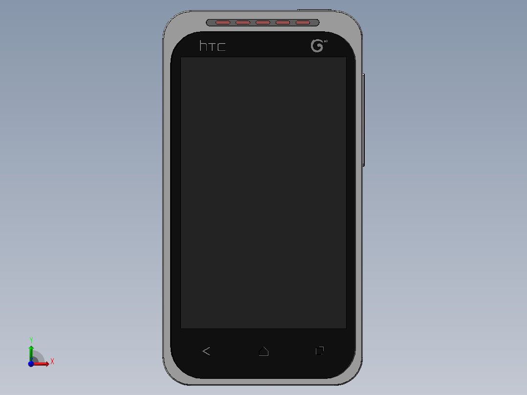 手机HTC328T前视图