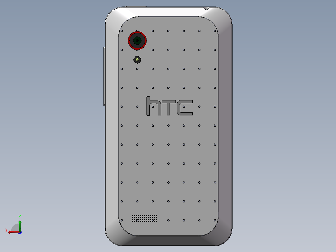 手机HTC328T后视图