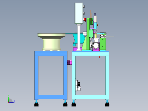 方块小孔检查机（含工程图sw19可编辑+bom）