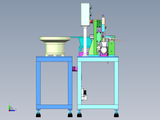 方块小孔检查机（含工程图sw19可编辑+bom）左视缩略图
