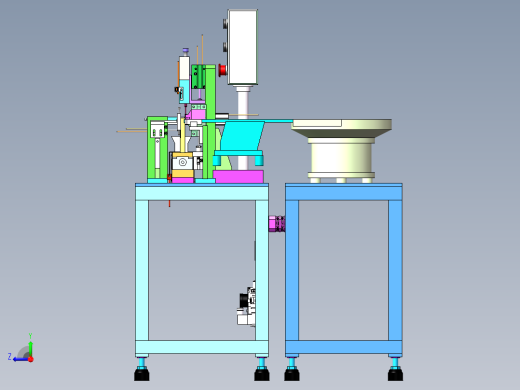 方块小孔检查机（含工程图sw19可编辑+bom）右视缩略图