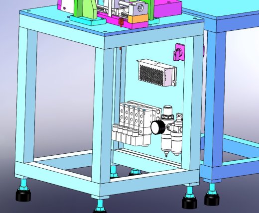 方块小孔检查机（含工程图sw19可编辑+bom）缩略图