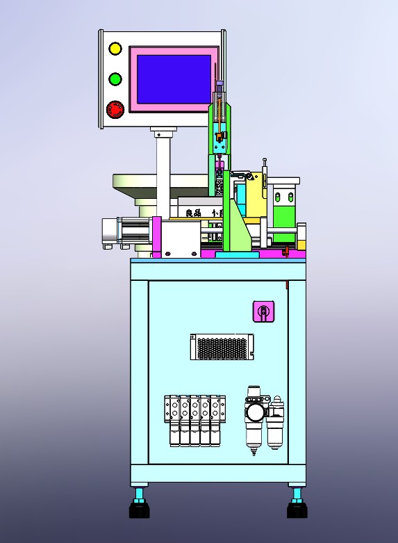 方块小孔检查机（含工程图sw19可编辑+bom）