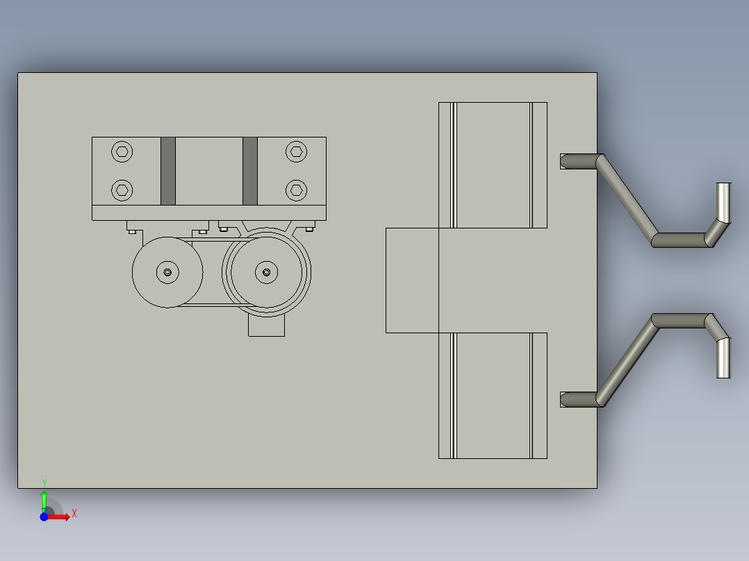 白菜收获机的设计含proe三维及11张CAD图-120前视图