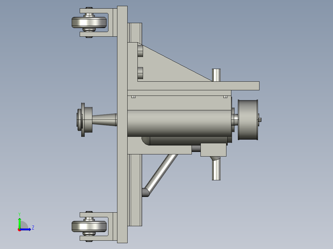白菜收获机的设计含proe三维及11张CAD图-120左视图
