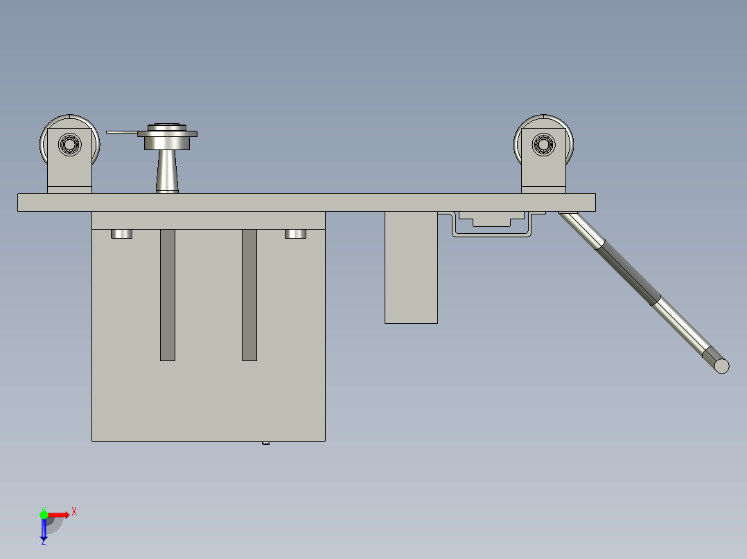 白菜收获机的设计含proe三维及11张CAD图-120俯视图