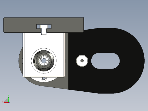 铣床主轴3D模型后视缩略图
