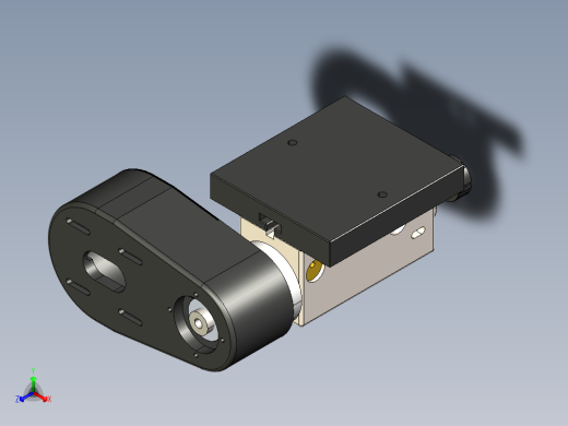 铣床主轴3D模型正等轴测缩略图