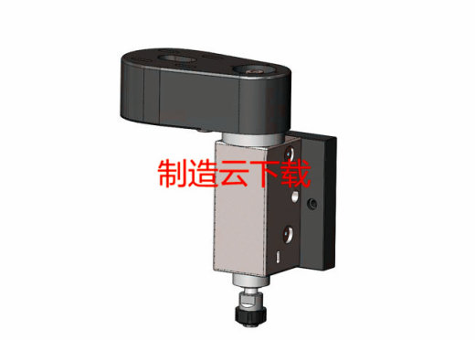 铣床主轴3D模型缩略图