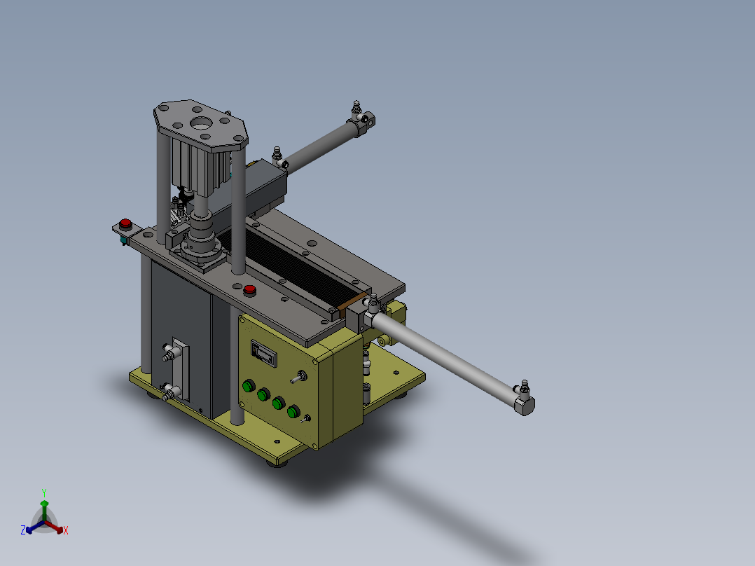 无刷电机转子机壳入橡胶磁条机典型实用结构，夹具设计