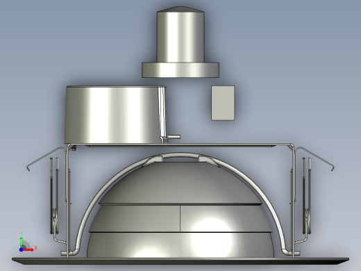 360度旋转LED吸顶灯前视缩略图