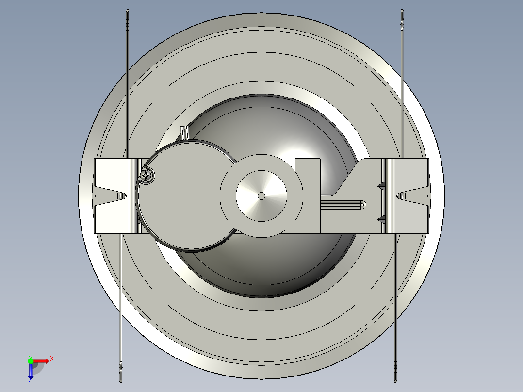 360度旋转LED吸顶灯俯视图