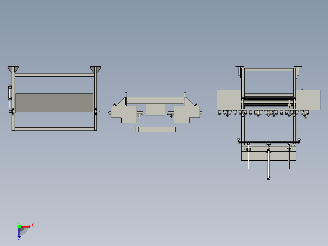 上下料专机俯视图