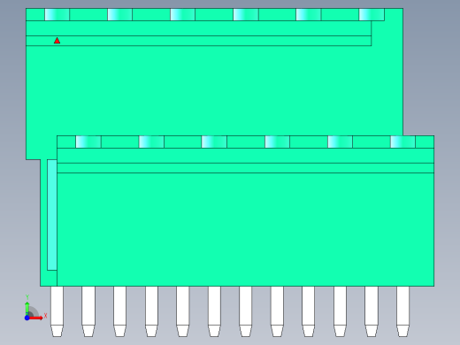 DEGSON 2EDG 系列 5.0mm 可插拔接线端子组-2EDGVT-5.0-12P-14-00AH前视缩略图