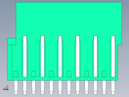 DEGSON 2EDG 系列 5.0mm 可插拔接线端子组-2EDGVT-5.0-12P-14-00AH后视缩略图