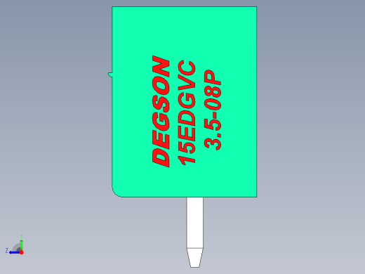 DEGSON 15EDG 系列 3.5mm 插拔式接线端子 FullPack-15EDGVC-3.5-08P-14-00AH右视缩略图