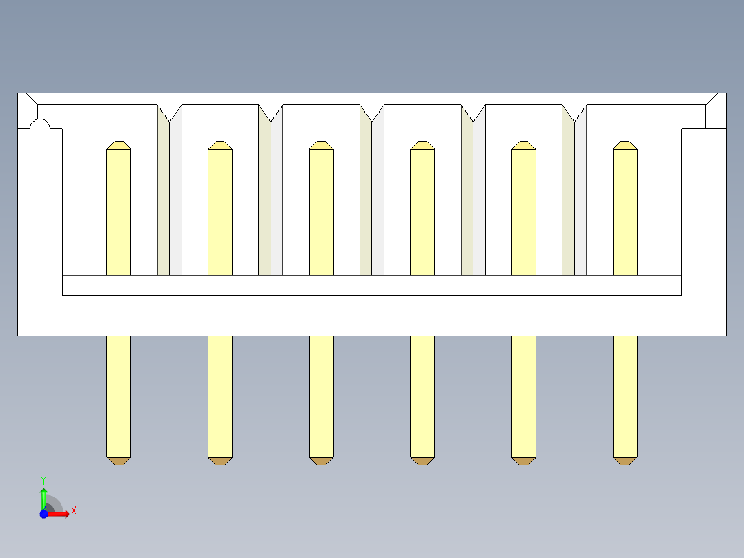 JST-B6B-EH-A前视图