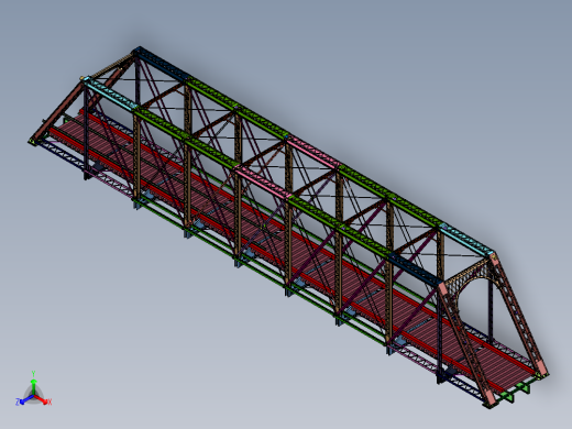 铁路斜拉式预应力钢桁梁桥