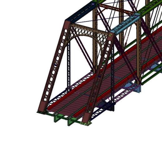 铁路斜拉式预应力钢桁梁桥缩略图
