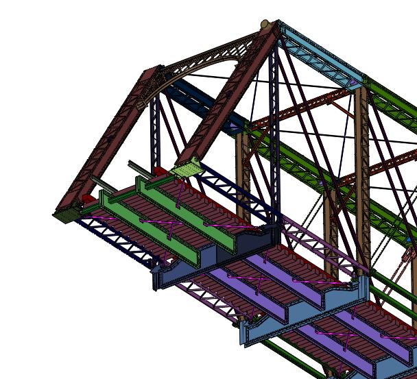 铁路斜拉式预应力钢桁梁桥