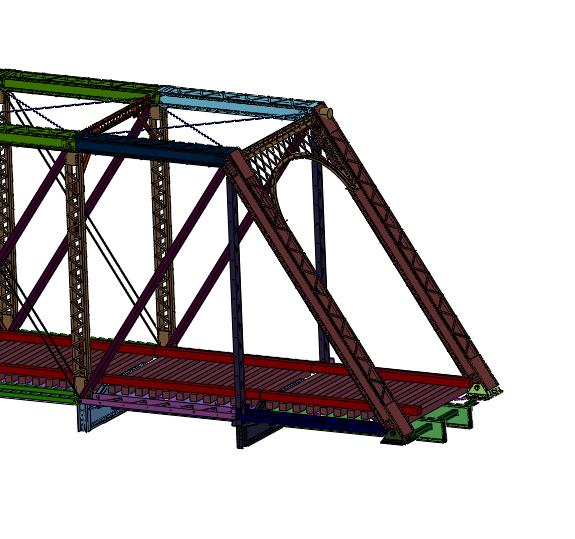铁路斜拉式预应力钢桁梁桥