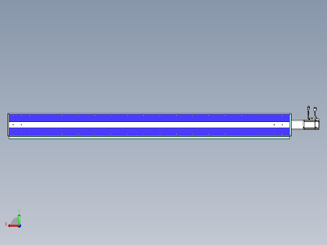 威洛博VC丝杆传动-无尘环境VC14-Lxx-C-S1450-BC-ZP40-C3后视图