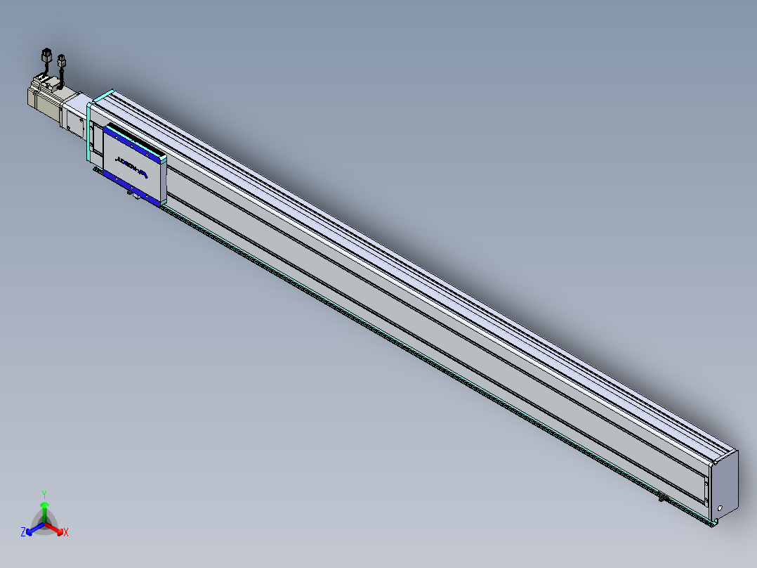 威洛博VC丝杆传动-无尘环境VC14-Lxx-C-S1450-BC-ZP40-C3正等轴测图