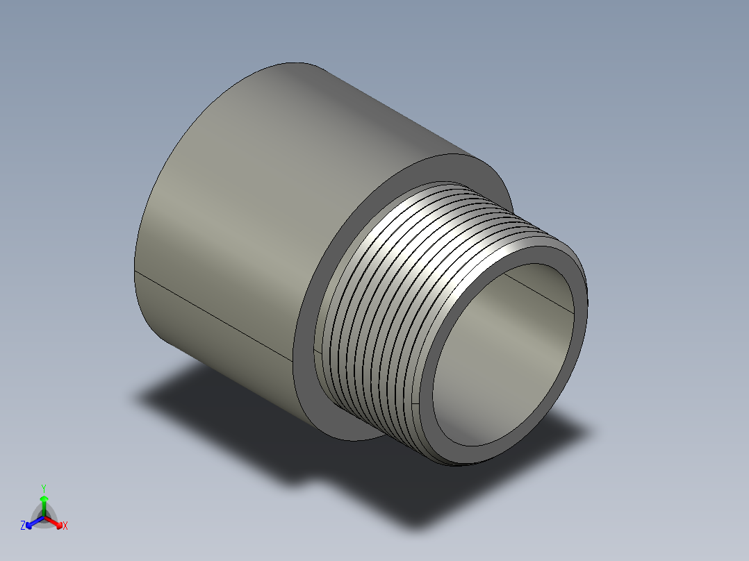 船舶管路系统SeaCor_MaleAdapter_SxMPT_37J136015_1.5in正等轴测图