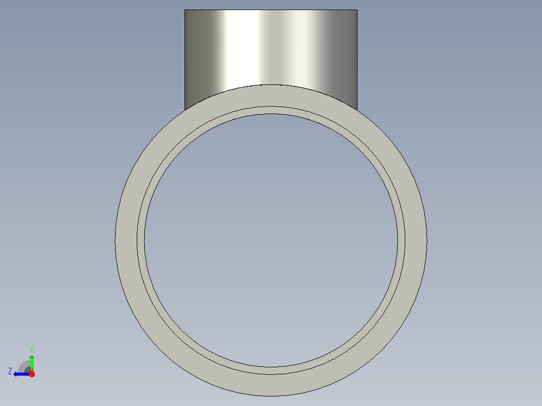 船舶管路系统SeaCor_Molded_ReducingTee_SxSxS_37J101420_4.5in x 2in右视图