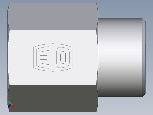 卡套式工业通用硬管接头EO_Swivel_connector_GAI12SMCFX前视缩略图