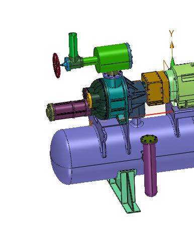 400HP车载无油干式螺杆空压机