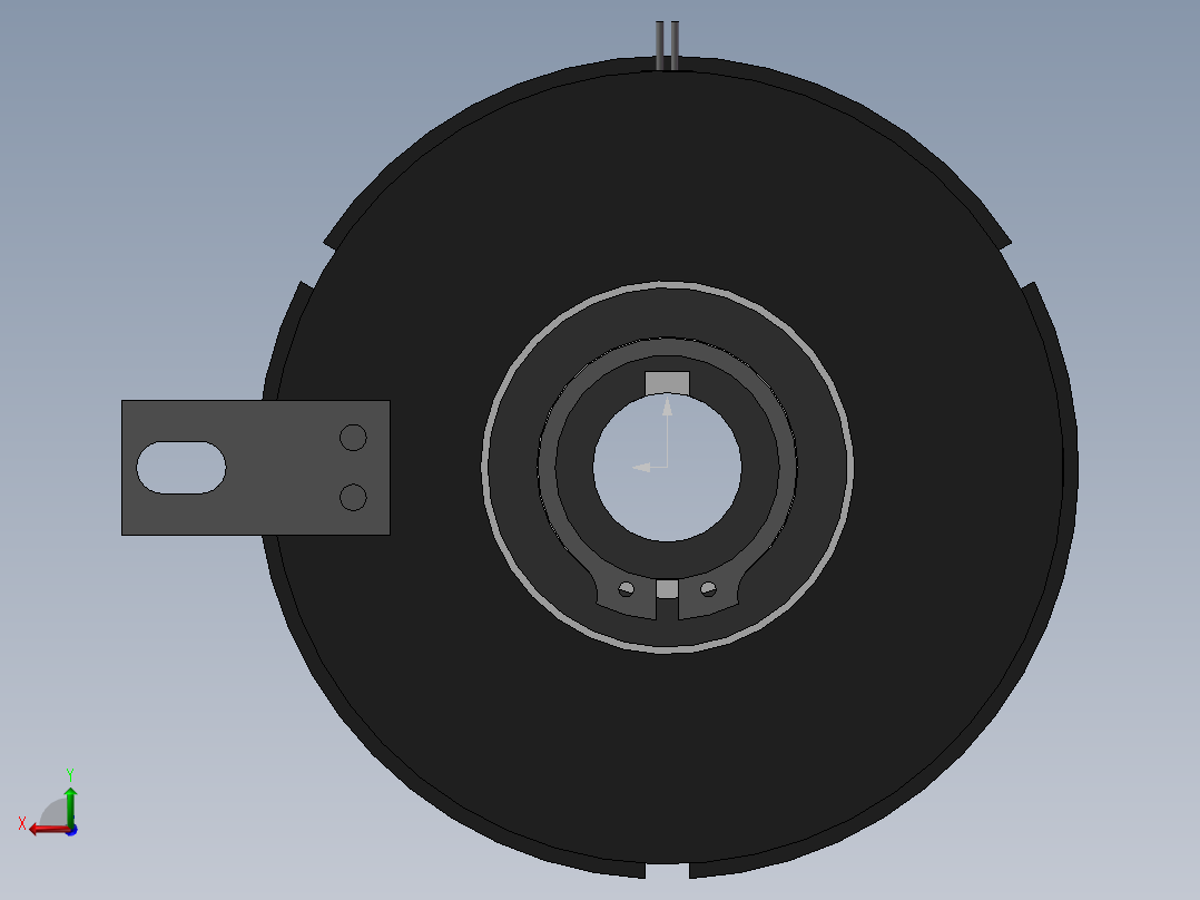 电磁离合器后视图