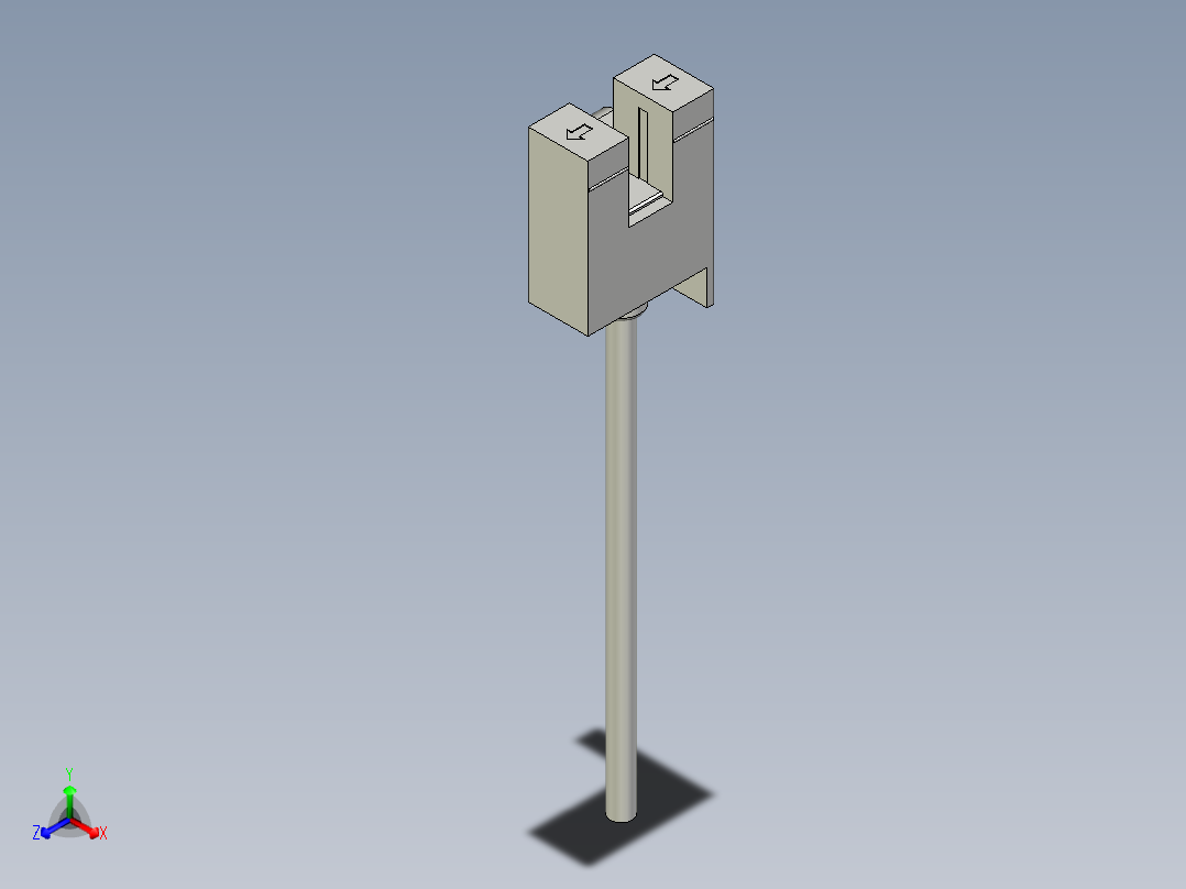 槽型光电传感器LU-F45_3D