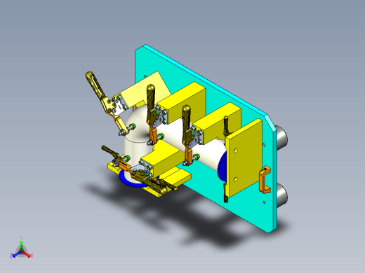 弯管焊接夹具3D设计含三维二维说明书1179073