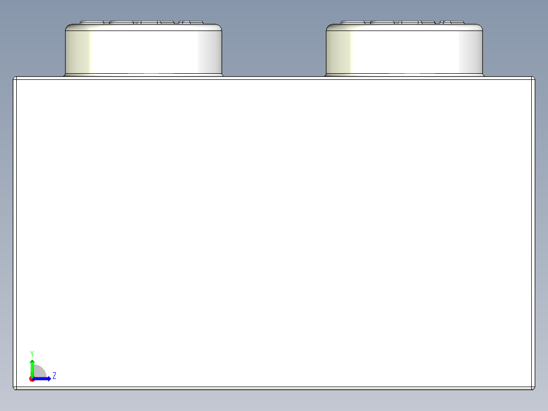 乐高套装 4421基本积木-300701 White Brick 2 x 8.STEP左视图