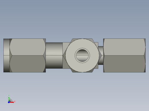卡套式工业通用硬管接头4_r6bu-s前视缩略图