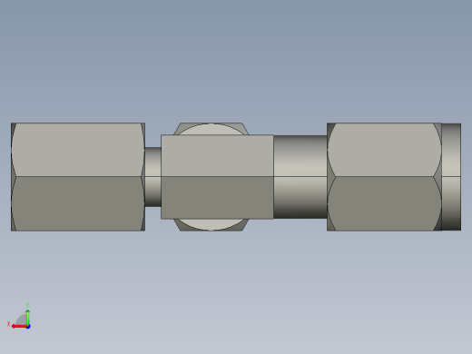 卡套式工业通用硬管接头4_r6bu-s后视缩略图