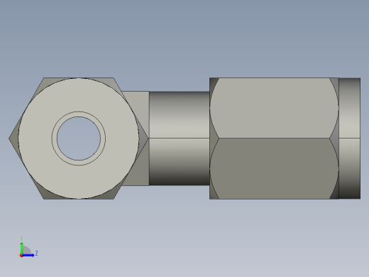 卡套式工业通用硬管接头4_r6bu-s左视缩略图