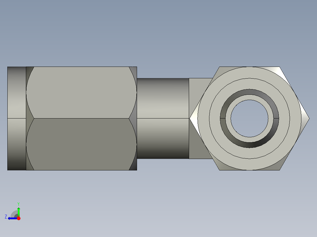 卡套式工业通用硬管接头4_r6bu-s右视图