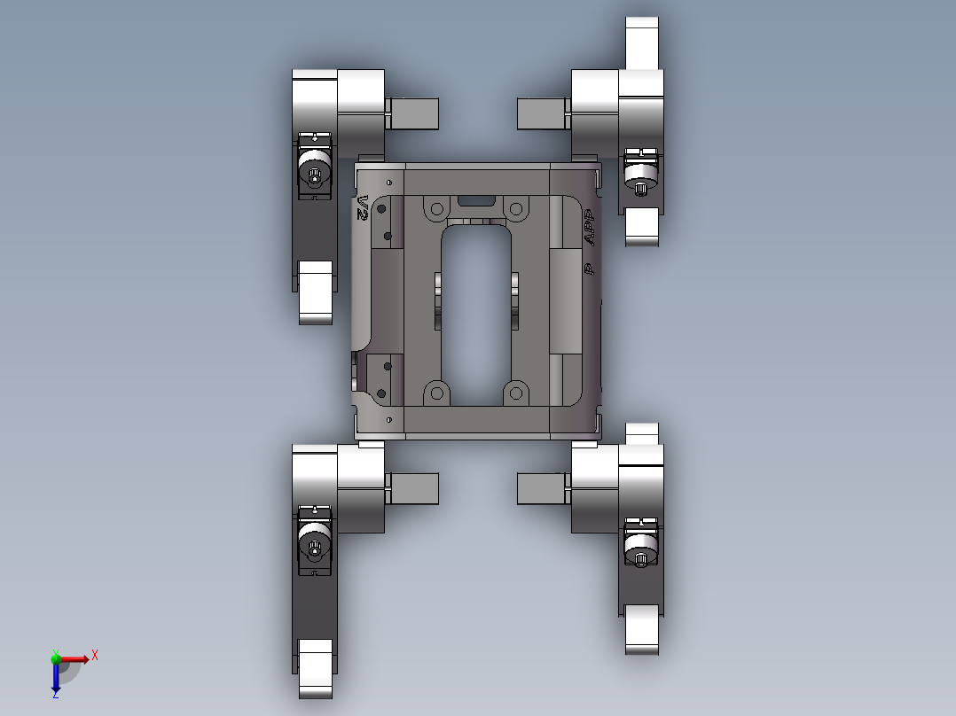 机械结构俯视图