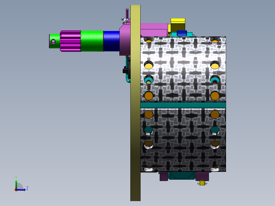 鼓式制动器左视图