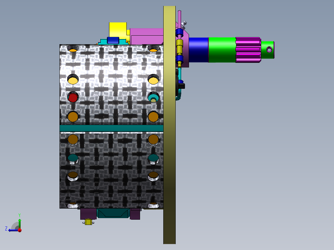 鼓式制动器右视图