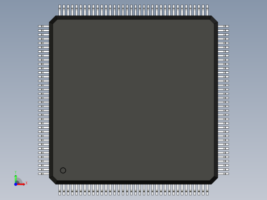 元器件3D封装QFP144_FPT-144P-M03163前视缩略图