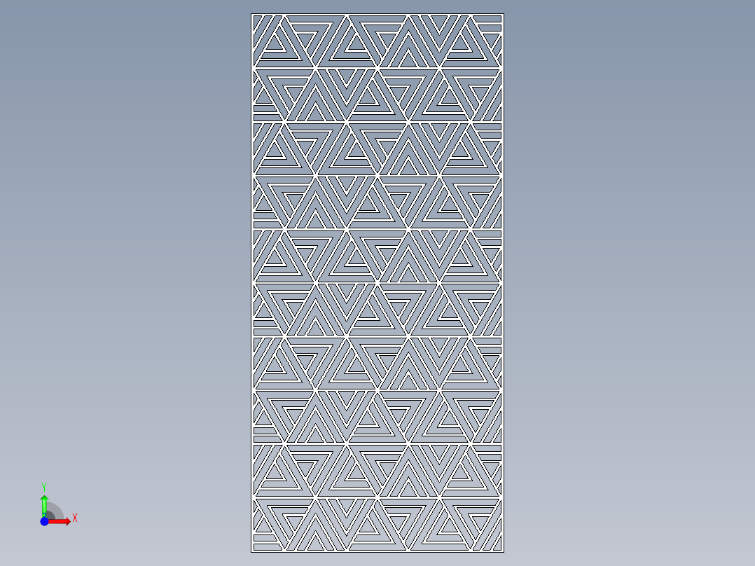 激光切割面板12前视图