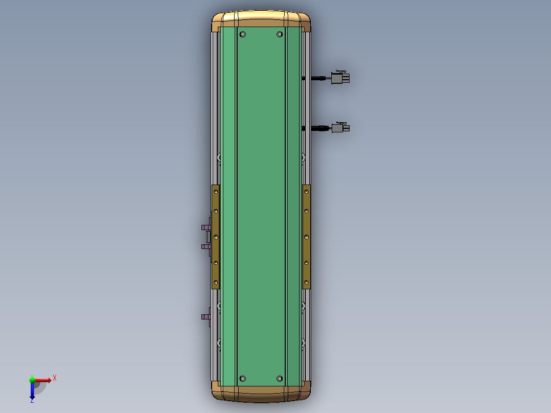 MTH丝杆半封闭模组MTH14-M-200WB俯视图