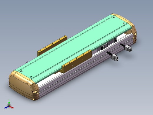 MTH丝杆半封闭模组MTH14-M-200WB正等轴测缩略图
