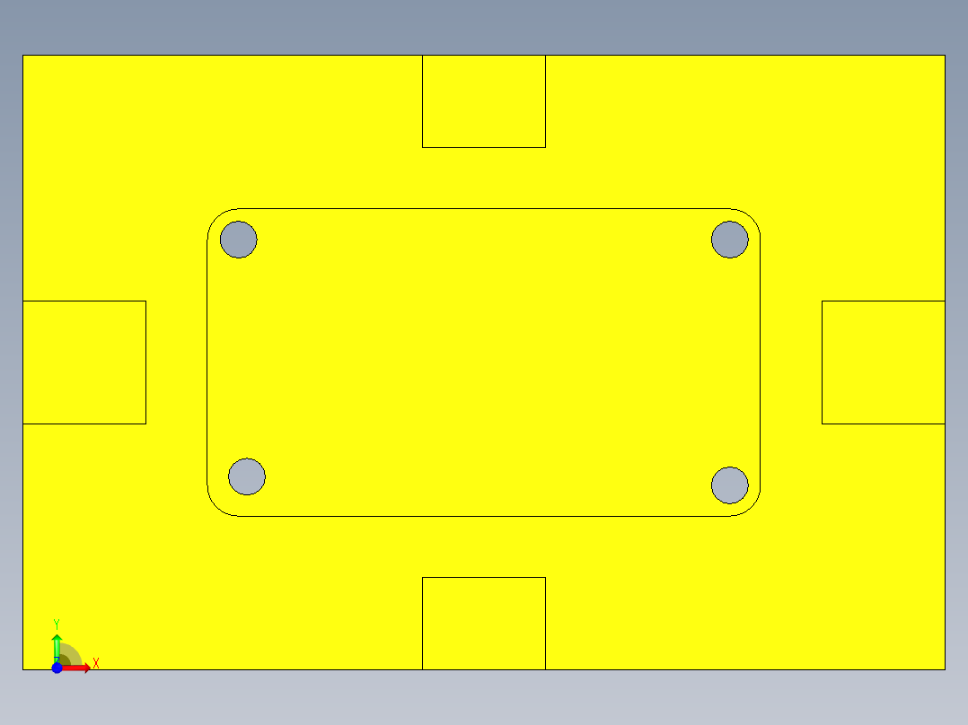平面铣UG程序编程刀路-前视图