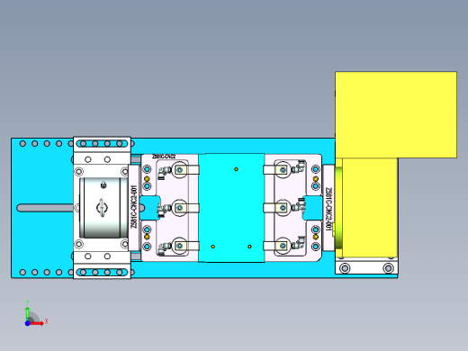 Z581C笔记本CNC工装夹具三维模型-CNC2-0731前视缩略图